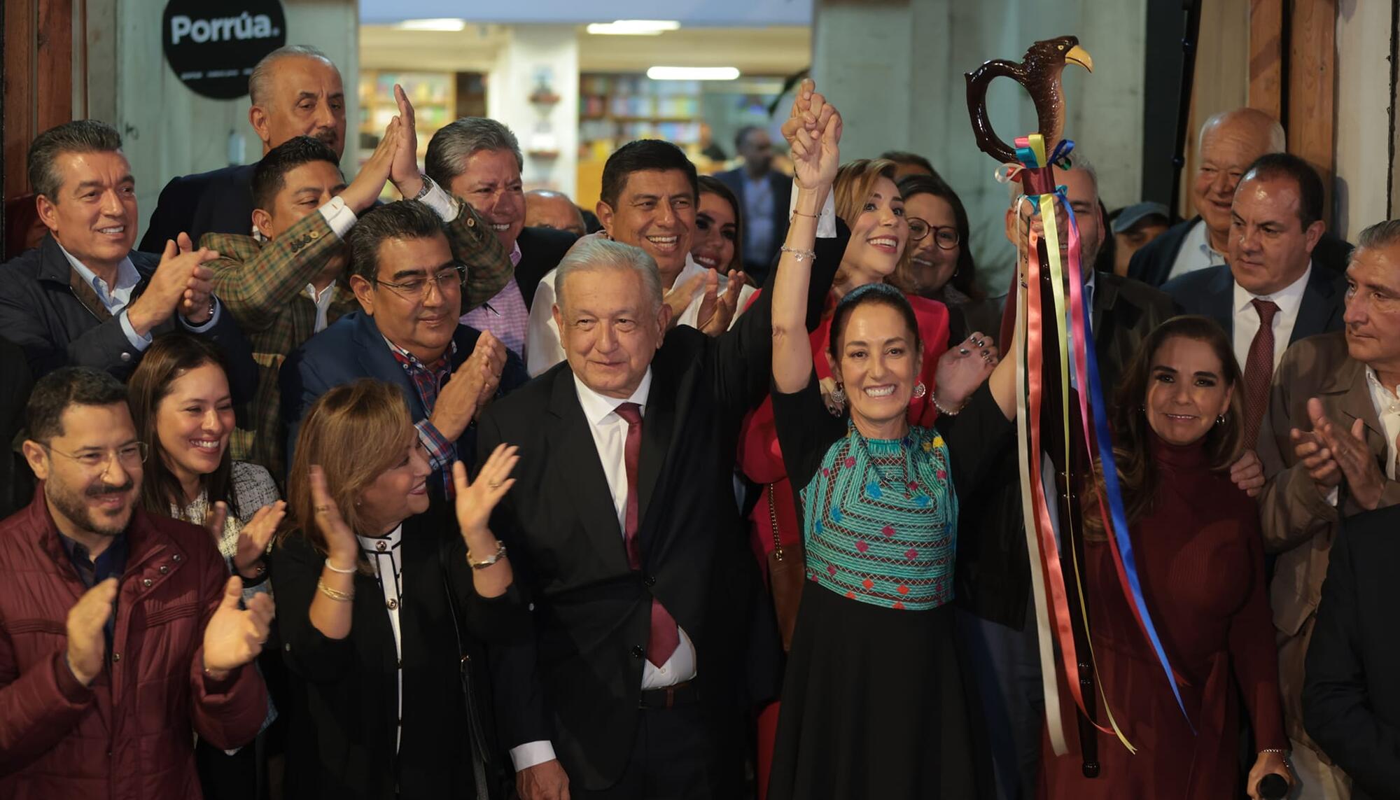 López Obrador y Claudia Sheinbaum